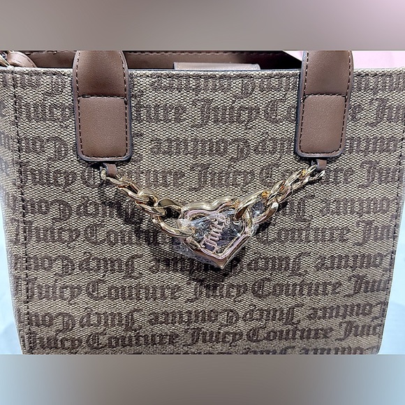 NWT Juicy Couture Chestnut Chino Change Of My Heart Mini Tote - Picture 14 of 15